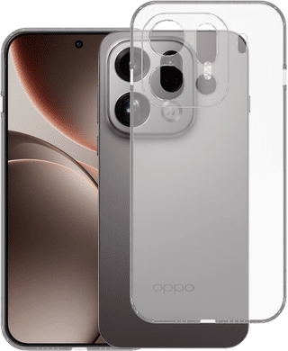 Just in Case Soft Design OPPO Find X9 Pro Back Cover Transparent