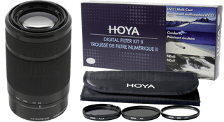 Sony E 55-210mm f/4.5-6.3 OSS Black + Hoya Digital Filter Kit 49mm