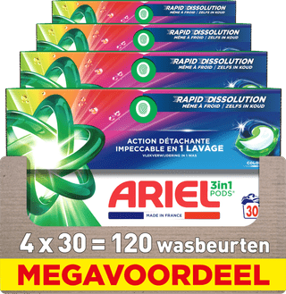 Ariel 3in1 Pods Colour - 120 stuks
