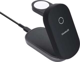BlueBuilt 3-en-1 Chargeur Sans Fil avec MagSafe et Qi2 25 W Noir
