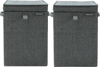 Brabantia Wasboxen Pepper Black Duo Pack