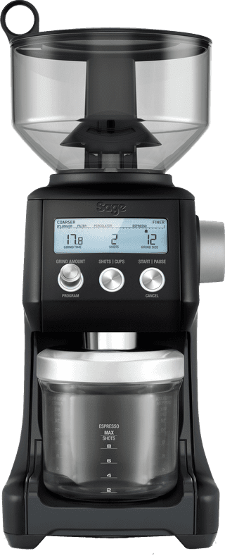 Sage the Bambino Plus Black Truffle + Coffee Grinder