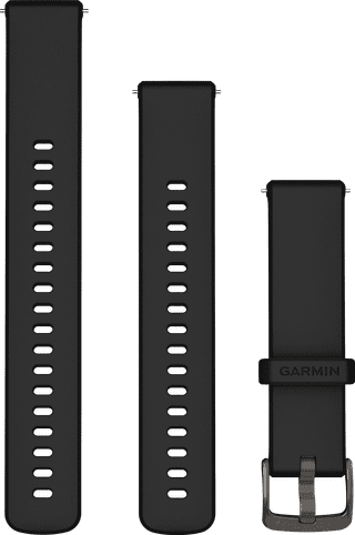 Garmin Siliconen Bandje Zwart 18mm