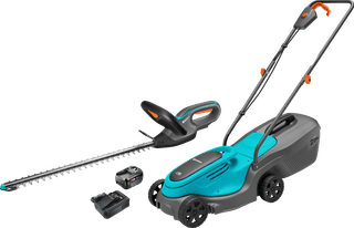 Gardena PowerMax 30/18V P4A Solo + Gardena EasyCut 45/18V + Bosch Kit de Démarrage 18 V 4,0 Ah