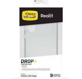 OtterBox React Samsung Galaxy S25 Edge Back Cover Transparent