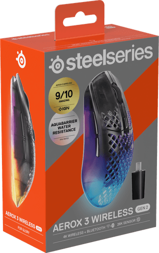 SteelSeries Aerox 3 Gen 2 Draadloze Gaming Muis Shadow