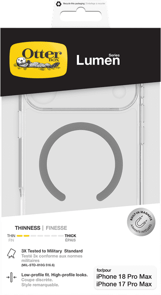 Otterbox Lumen iPhone 18 Pro Max / 17 Pro Max Back Cover Transparant