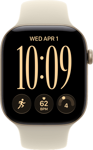 Apple Watch Series 12 Cellular 46mm Goud Sportband M/L