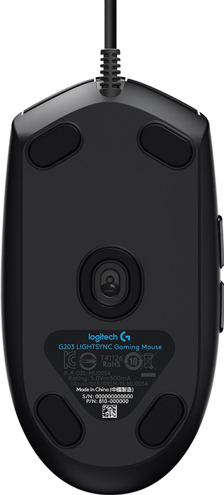 Logitech G203 Lightsync Souris Gamer Noir