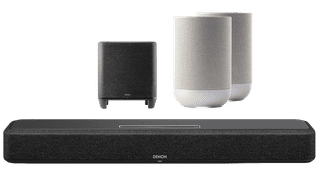 Denon Home Soundbar 550 + Denon Home subwoofer + Denon Home 200 Zilver (2x)