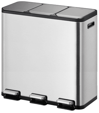 EKO EcoCasa II 3 x 15 Litres Inox Mat