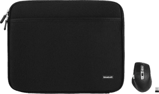 BlueBuilt Laptophoes breedte 32 cm 13-14 inch Zwart + Maximus Muis