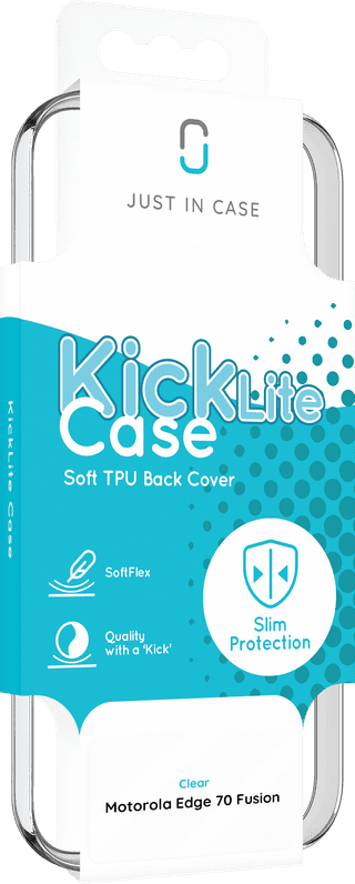 Just in Case KickLite Motorola Edge 70 Fusion Back Cover Transparent
