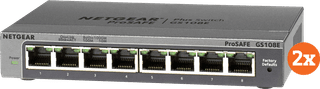 Netgear GS108E Lot de 2