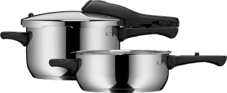 WMF Perfect One Snelkookpannenset 4,5L en 3L