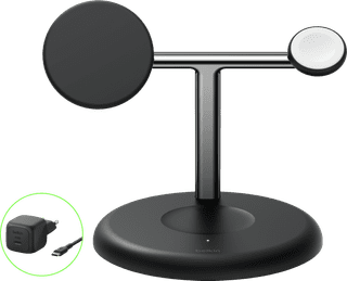 Belkin Chargeur Sans Fil 3-en-1 avec MagSafe 25 Watts Noir