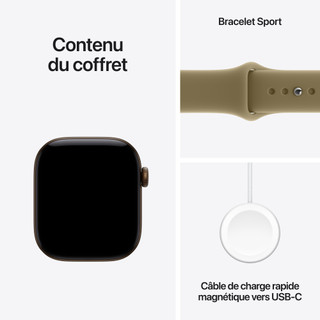 Apple Watch Series 12 Cellular 42 mm Bronze Sombre Bracelet Sport S/M