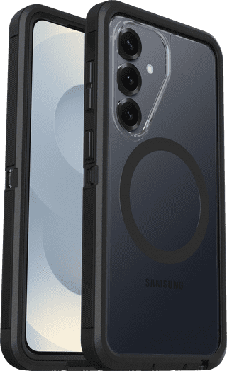 OtterBox Defender Samsung Galaxy S26 Back Cover with Magnet Transparent Black Belt