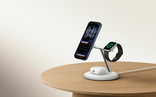 Belkin Chargeur Sans Fil 3-en-1 avec MagSafe 25 Watts Blanc