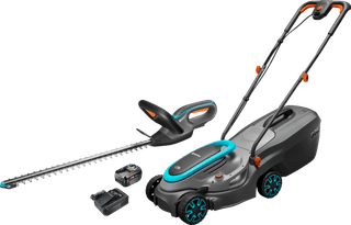 Gardena PowerMax 32/18V P4A Solo + Gardena EasyCut 45/18V + Bosch Kit de Démarrage 18 V 4,0 Ah