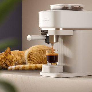 Philips Baristina BAR308/00 Wit + Melkopschuimer
