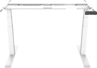 Euroseats Electric Adjustable Sit-Stand Frame White DeLuxe