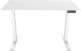 Euroseats Electric Sit-Stand Desk 120x80 White/White
