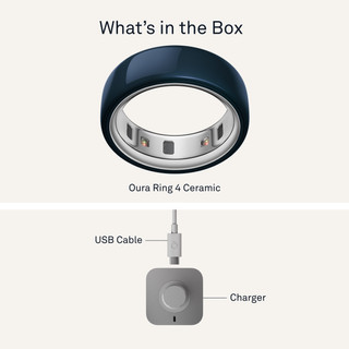 Oura Ring 4 Ceramic Size 8 Cloud