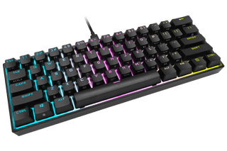 Corsair K65 RGB Mini Mechanical Gaming Keyboard Cherry MX Red AZERTY