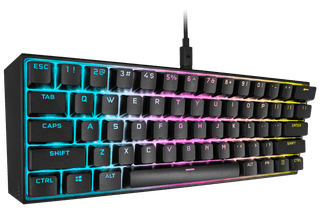 Corsair K65 RGB Mini Mechanical Gaming Keyboard Cherry MX Red AZERTY