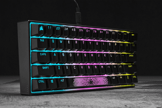 Corsair K65 RGB Mini Mechanical Gaming Keyboard Cherry MX Red AZERTY