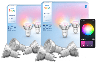 Philips Hue Essential White and Color GU10 6-Pack