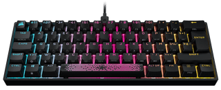 Corsair K65 RGB Mini Mechanical Gaming Keyboard Cherry MX Red AZERTY