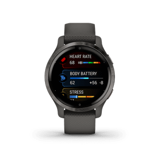 Garmin Venu 2S Grijs + Garmin Index S2 Smart - Zwart
