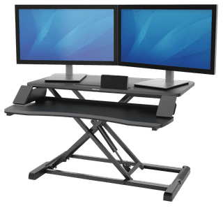 Fellowes Sit-Stand Workstation Black