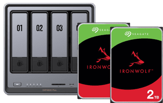 UGREEN NASync DXP4800 Plus + Seagate IronWolf 2TB Duo Pack