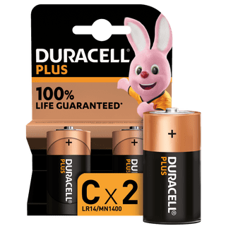 Duracell Piles Alcalines C Plus 2 Pièces