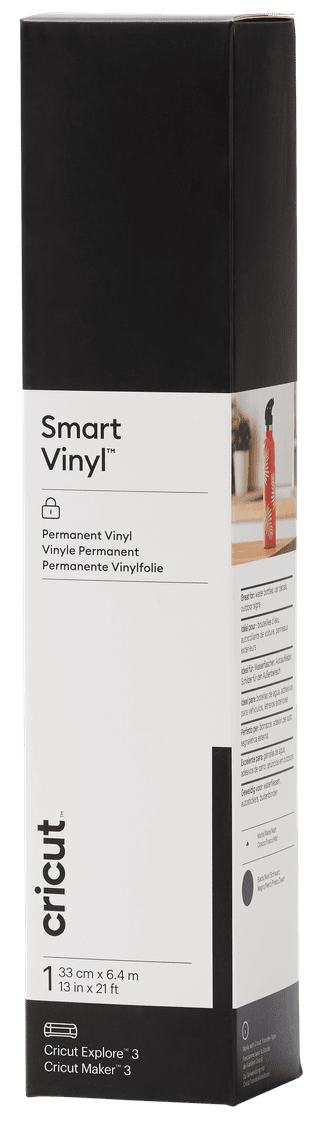 Cricut Smart Vinyl Permanent 33x640 Zwart