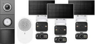 TP-Link Tapo C645D Solar Kit 3-Pack + D235 Smart Battery & Wired Doorbell