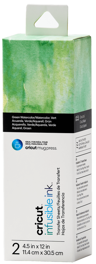 Cricut Ink Transfer Sheets 2-Pack (Green Watercolor)