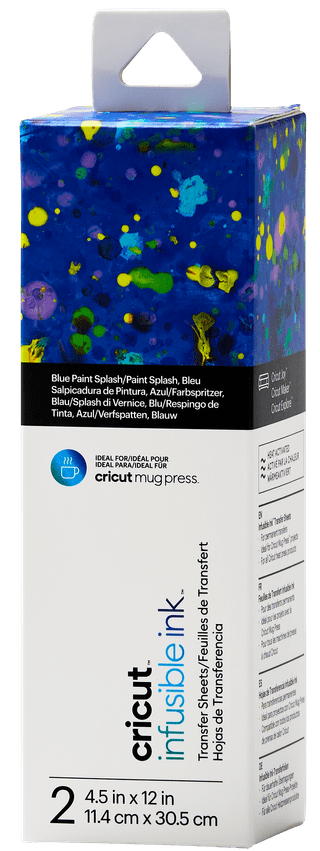 Cricut Infusible Ink Transfer Sheets 2-Pack (Blue Paint Splash)