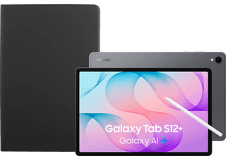 Samsung Galaxy Tab S12 Plus 12.6 inches 256GB WiFi Gray + BlueBuilt Book Case Black