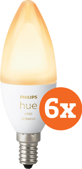 Philips Hue Candle Light White Ambiance E14 6-pack