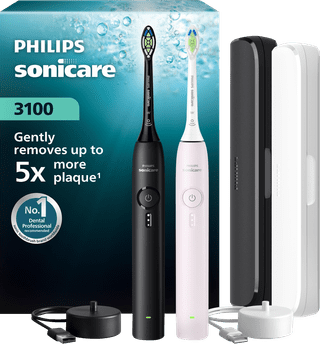 Philips Sonicare 3100 Series HX4072/42 Lot de 2