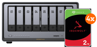 UGREEN NASync DXP8800 Plus + Seagate IronWolf 2TB 4-pack