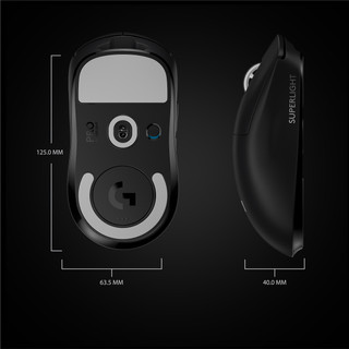Logitech G Pro X Superlight Wireless Gaming Mouse Black