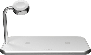ZENS Dual & Apple Watch Aluminum Wireless Charger 10W White