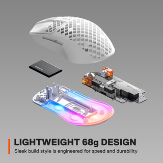 SteelSeries Aerox 3 Wireless Snow