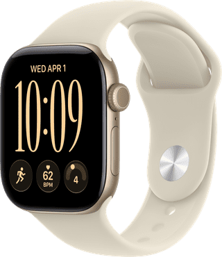 Apple Watch Series 12 Cellular 42mm Goud Sportband S/M