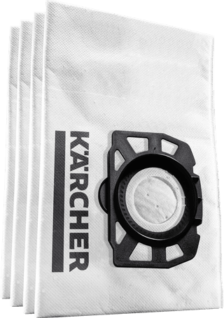 Kärcher Sac d'Aspirateur pour WD 2 Plus / WD 3 (4x)